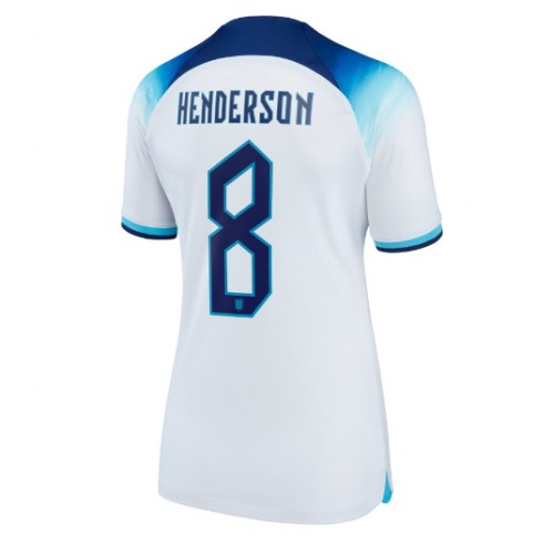 Dres Engleska Jordan Henderson #8 Domaci za Žensko SP 2022 Kratak Rukav